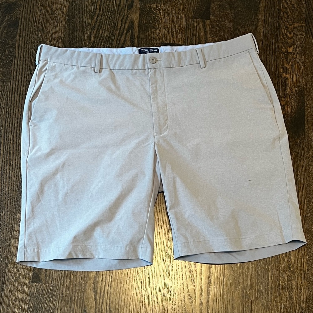 Peter Millar Men's Light Gray Performance Golf Sh… - image 1